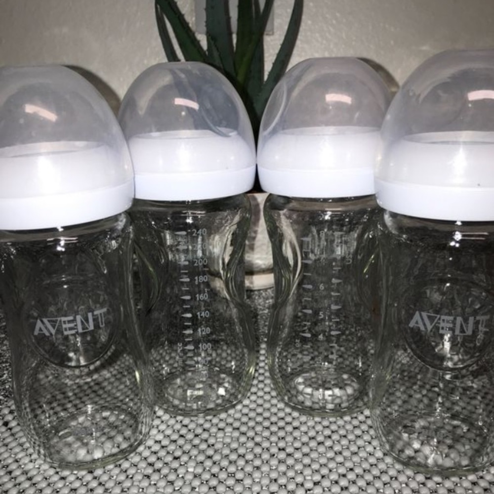 Baby Avent glass bottles